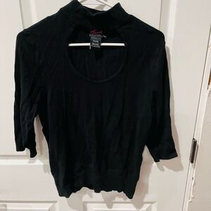 ‼️Torrid Vintage Elegant Black Mock Neck Top